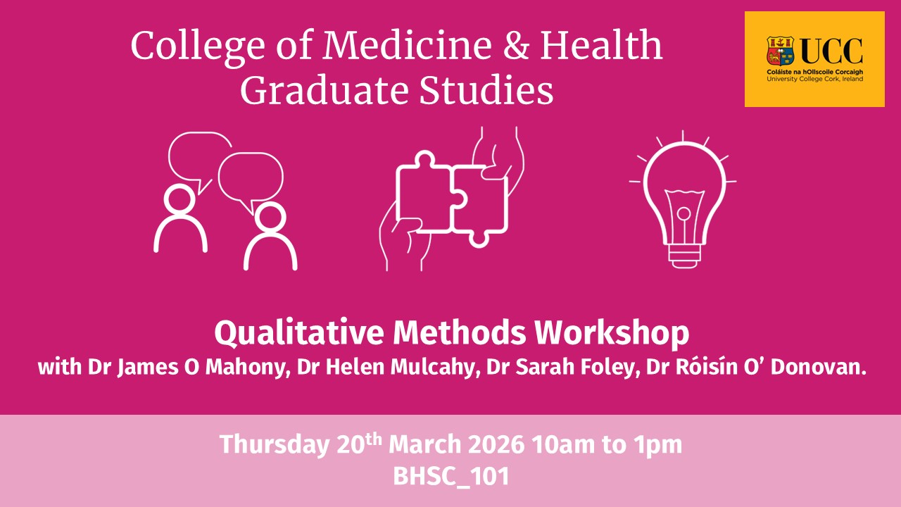 Qualitative Methods Workshop (In-Person Workshop) - Thurs 26th March 2026