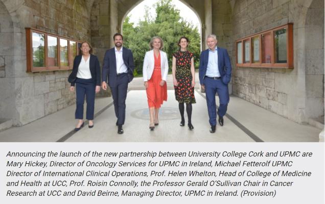 UCC to appoint experts to enhance cancer research in Ireland following new UPMC partnership
