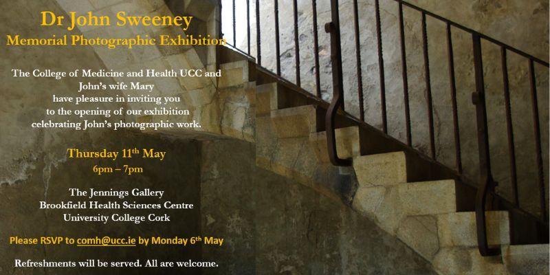 Dr John Sweeney Memorial Photographic Exhibition opens on 11th May