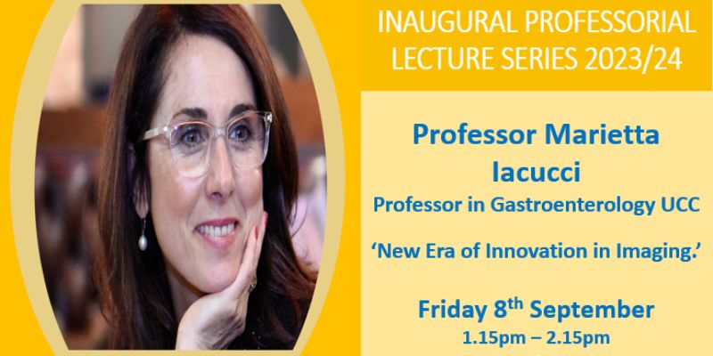 The recording of Prof Marietta Iacucci's Inaugural Professorial Lecture is available now!