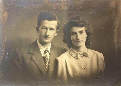 Professor Tadhg O'Mullane wedding 1945
