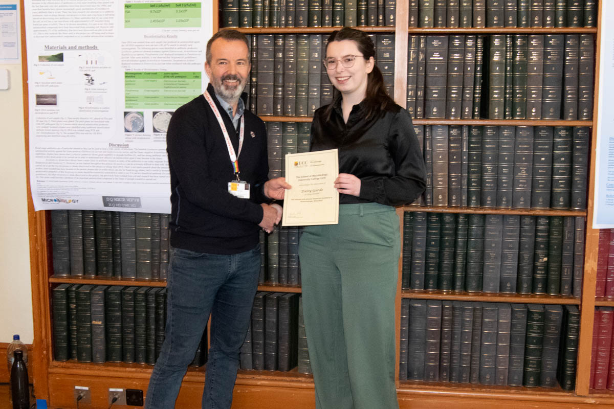 L-R Dr David Clarke and Daisy Garde