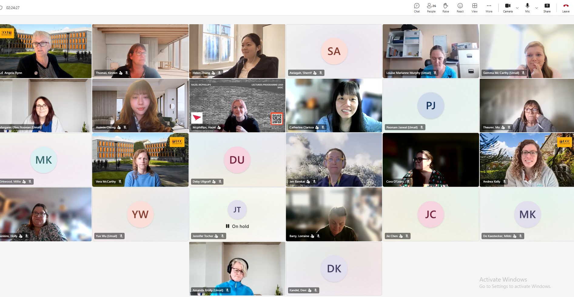 Some participants attending the online Away Day