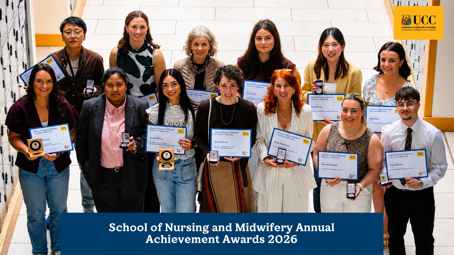 The Winners of the School of Nursing and Midwifery Annual Achievement Awards 2026