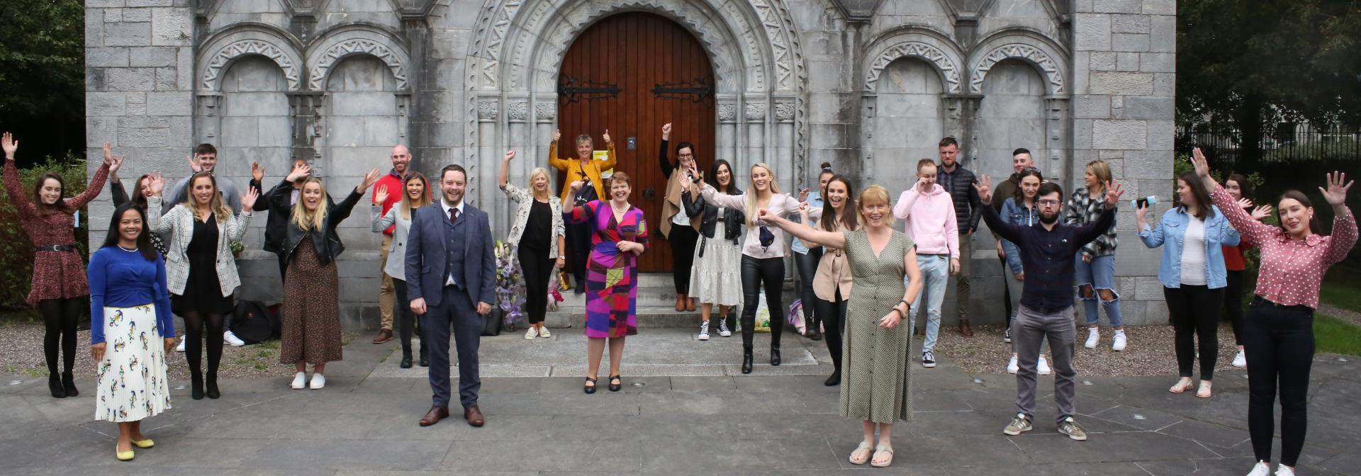 Year four mental Health Student Nurses celebrate with a blessing of the Hands Ceremony at the Honan Chapel, UCC