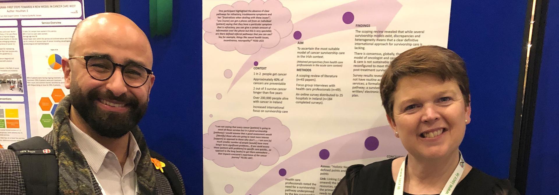 Dr Mohamad Saab and Professor Josephine Hegarty received an award for poster was titled: Model of cancer survivorship care: research to inform the Irish context.