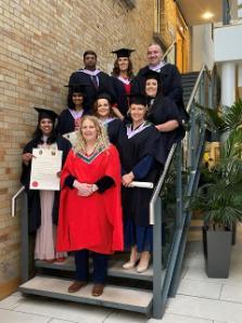 Oncology Nursing graduates after getting their parchments