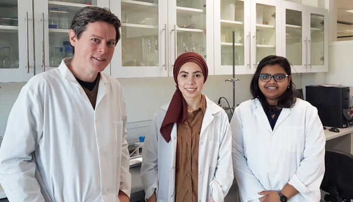 Dr Barry Boland welcomes two new MSc students to his team