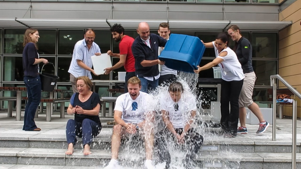 Prof. Walther completes Ice Bucket Challenge!