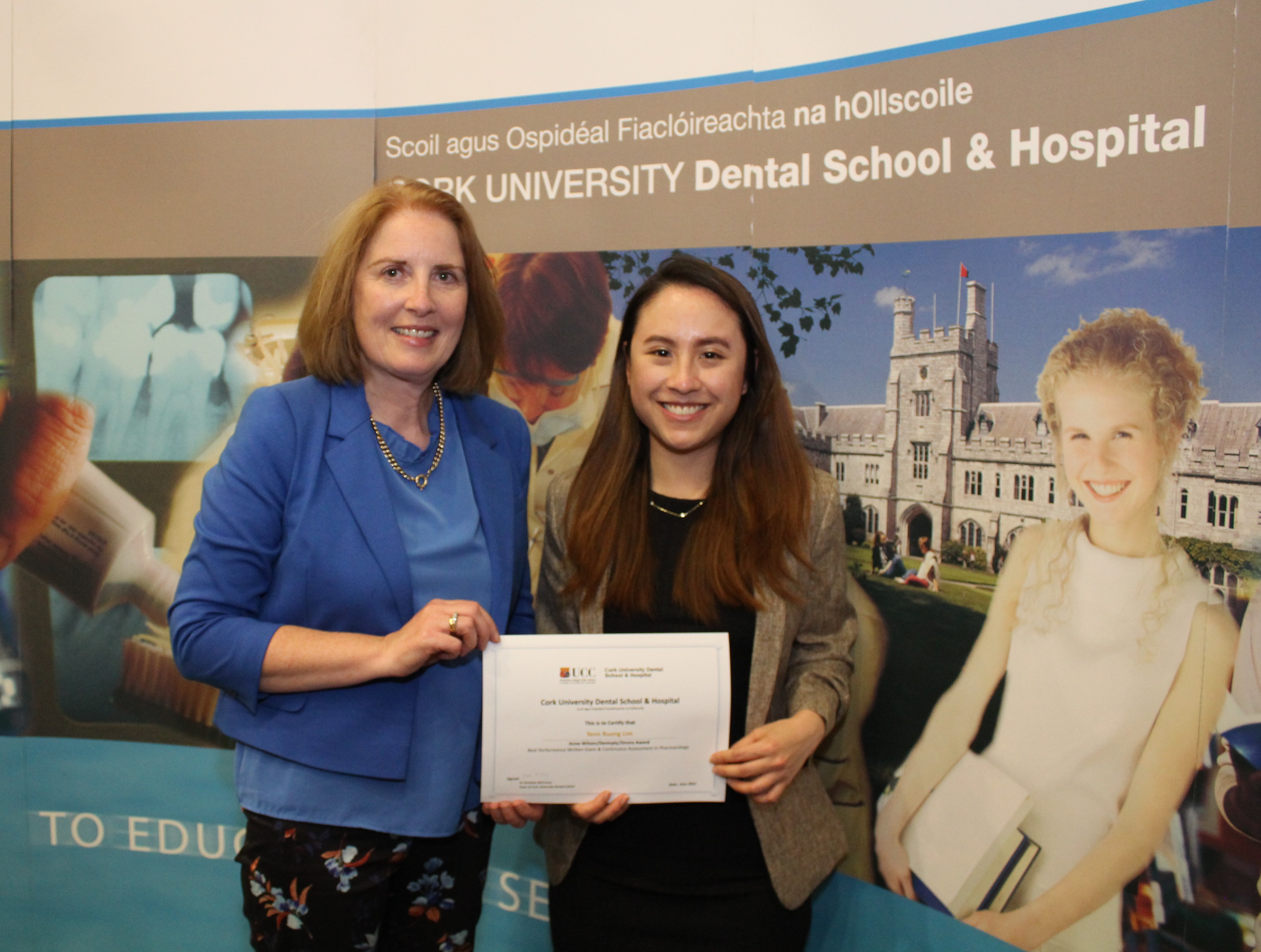 Congratulations to Yenn Ruong Lim on receiving the Dr Anne Wilson/DentsPly Sirona Prize in Dental Pharmacology