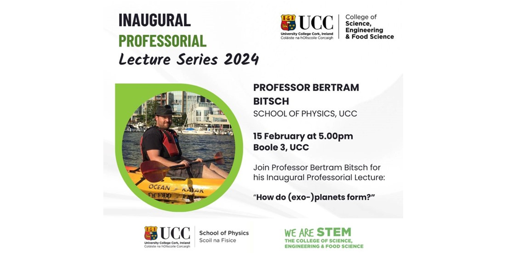 Prof Bertram Bitsch - SEFS Inaugural Lecture Series 2024