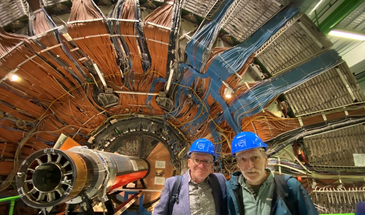 Two professors visiting CERN, Geneva