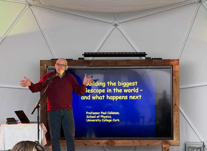 Professor and Head of Physics Paul Callanan at 2026 Skellig Coast Dark Sky Festival 