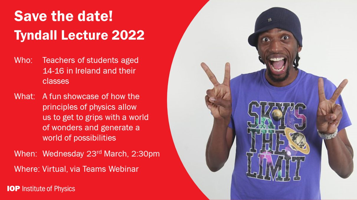 Tyndall lecture banner for 2022