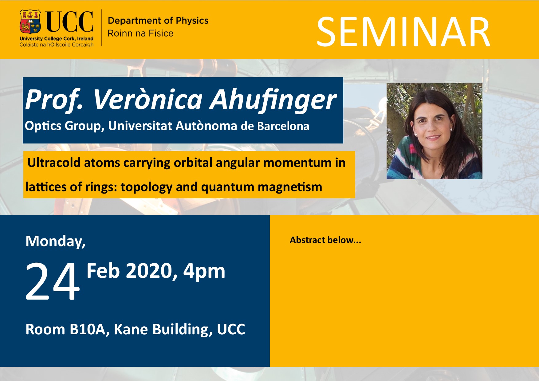 Veronica A 24 Feb 2020 Seminar Poster Veronica A 24 Feb 2020 Seminar Poster
