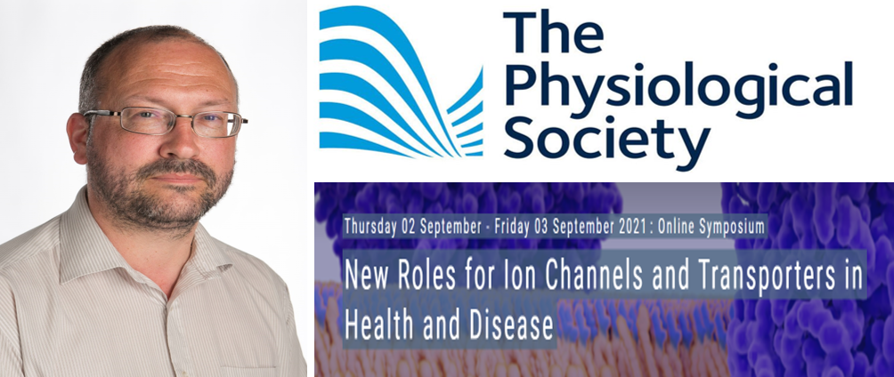 Dr. John Mackrill delivers presentation at The Physiological Society's online meeting