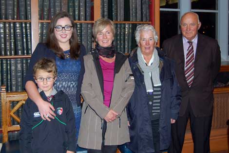 Winner Henchion with her Mum, Brother and Grandparents