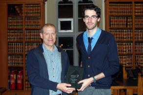 Colm O'Donovan (Janssen) and Luke Kelly (2nd Process & Chemical Engineering)