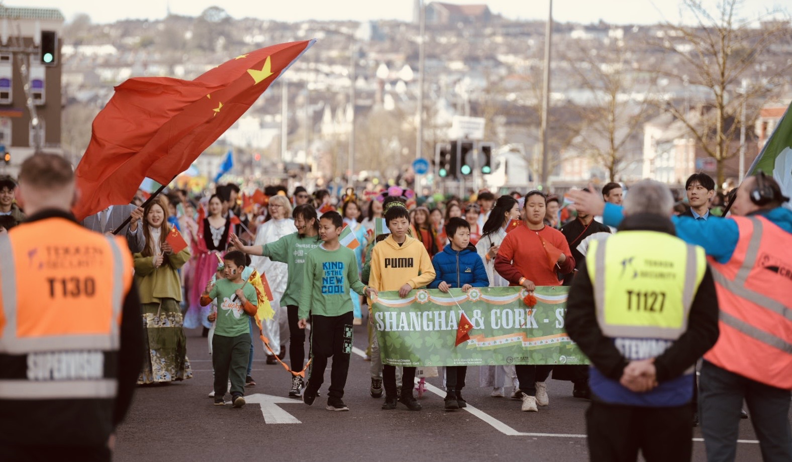 UCC CI won the Best Overall Entry Award at the St. Patrick's Day Parade in Cork