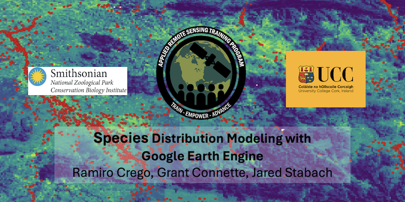 The image shows the habitat suitability map created using Google Earth Engine to guide the reintroduction of giraffes in Angola. Making such models was part of what was presented in the course ‘Species Distribution Modeling with Google Earth Engine’. (Image: Dr Ramiro Crego).