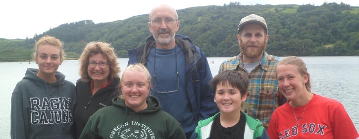 Visiting American students arrive on “International Research Experience for Students  (IRES)” programme at Lough Hyne