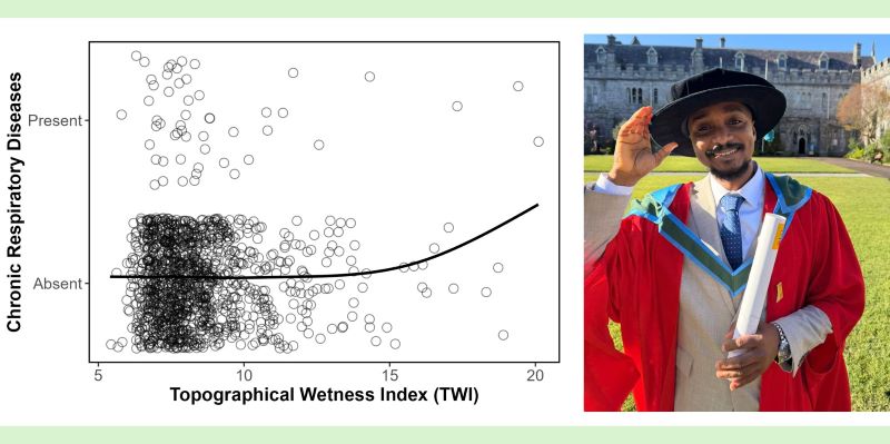 Dr Ibrahim Msuya, Senior Research Scientist at the Ifakara Health Institute (IHI) in Tanzania graduates with his PhD from UCC, alongside his latest published evidence for the close relationship between chronic respiratory diseases and local water accumulation.
