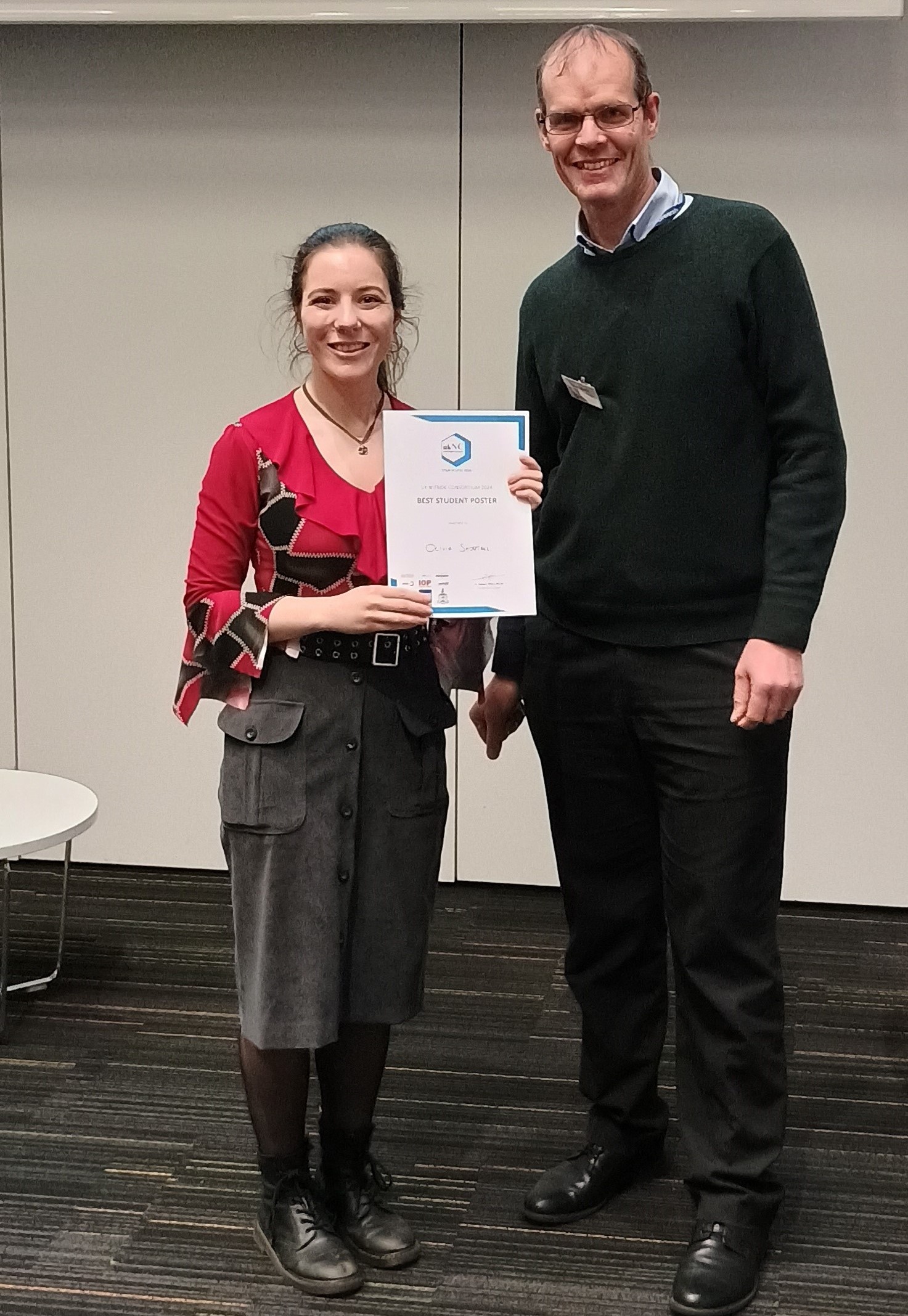 SOE Student awarded best poster presentation at UKNC Conference, Glasgow