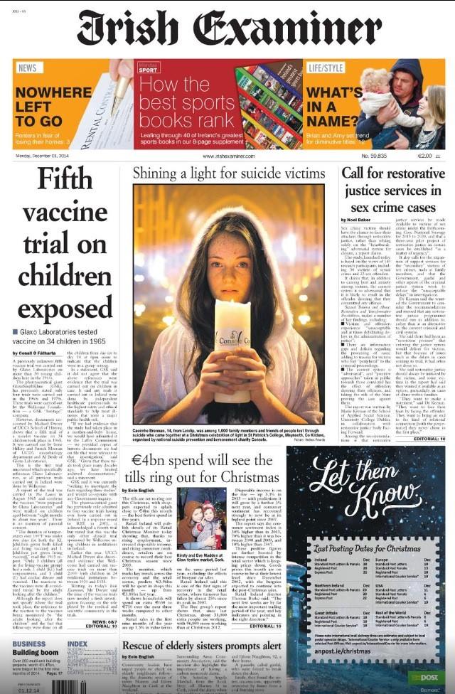 Vaccine trials story continues