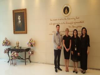 Prof Horgan and UCC ASEAN Development Manager, Gearoid McCarthy, at the Siriraj Medical Library 