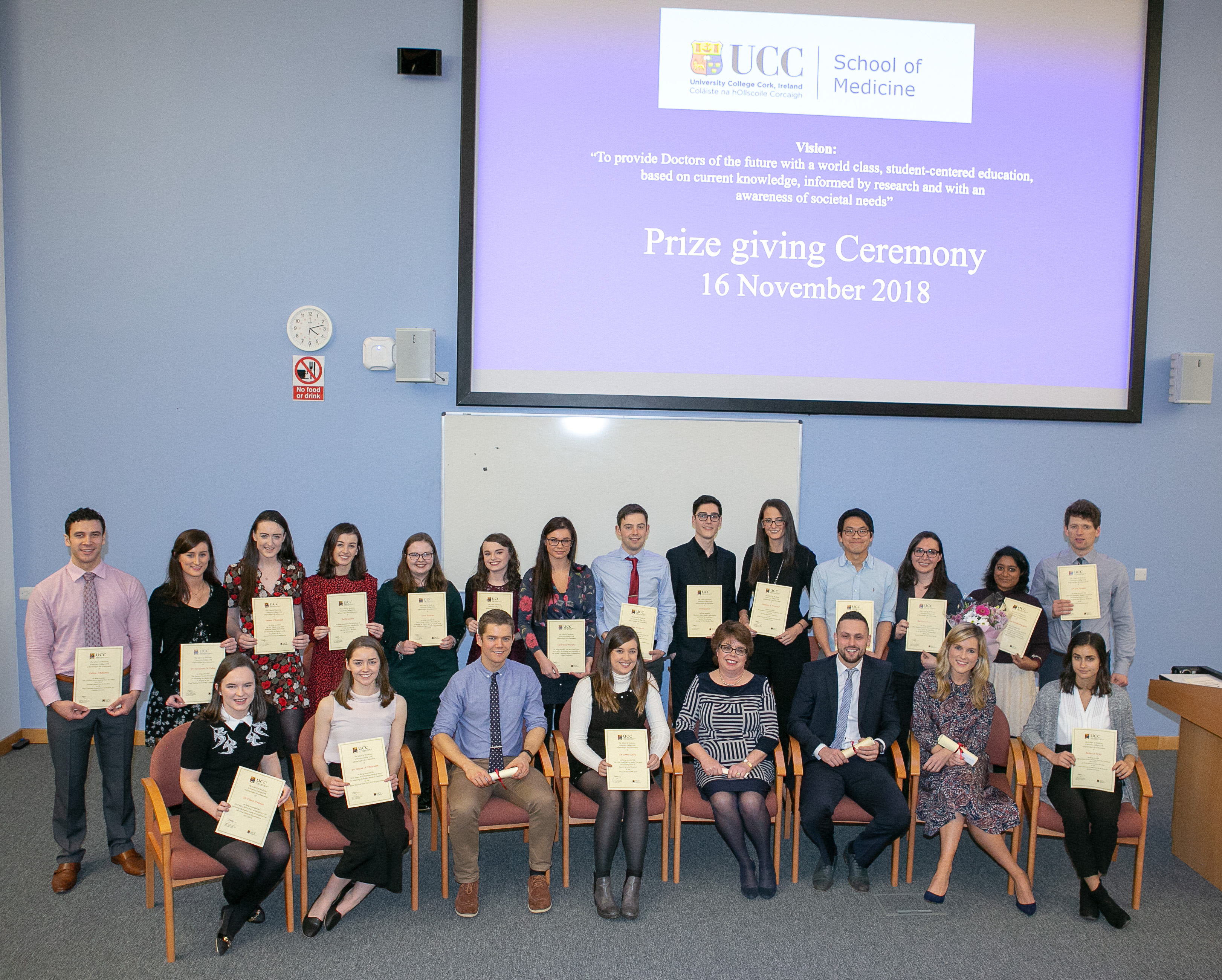 The annual School of Medicine Prize-Giving Ceremony took place on Friday 16 November, 2018 in Brookfield Health Sciences Complex. 