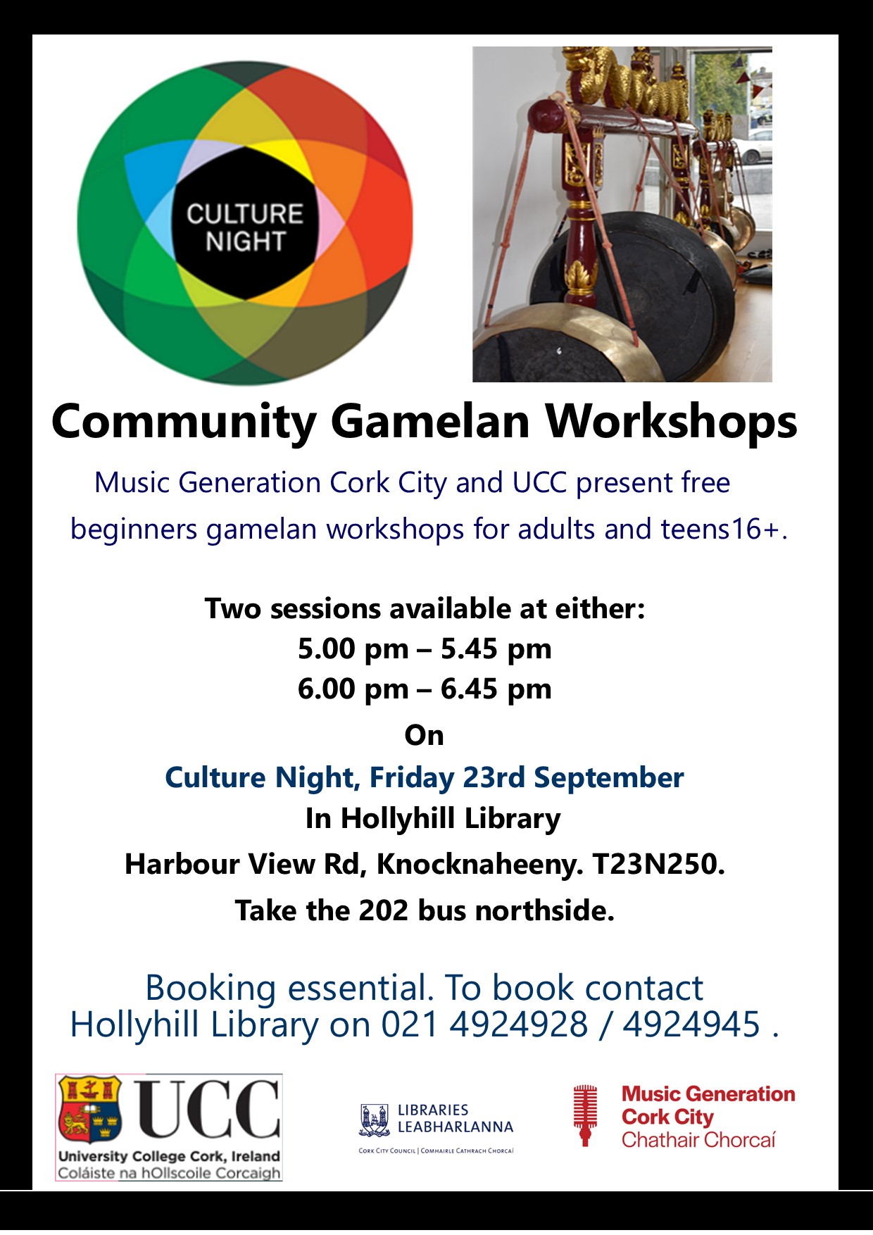 UCC-Music Generation Cork City COMMUNITY GAMELAN