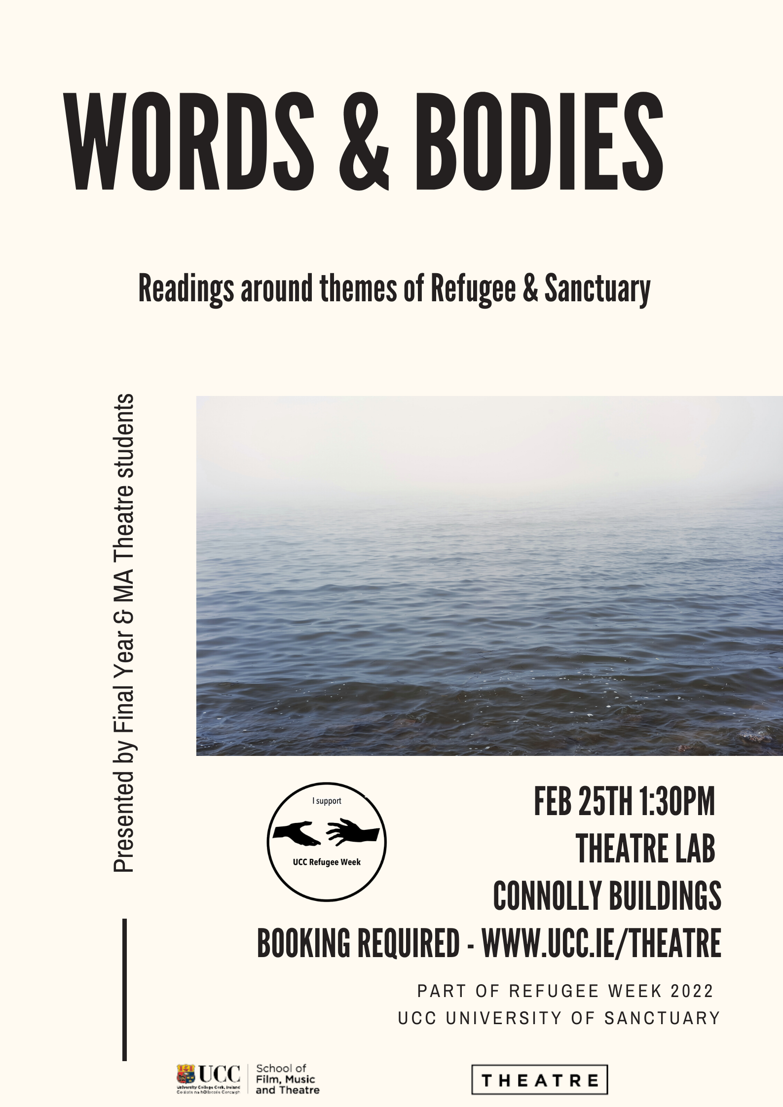Words + Bodies - Readings in the Theatre Lab as part of Refugee Week