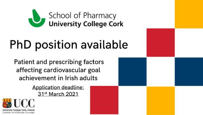 Opportunity for a PhD in Clinical Pharmacy in the Pharmaceutical Care Research Group
