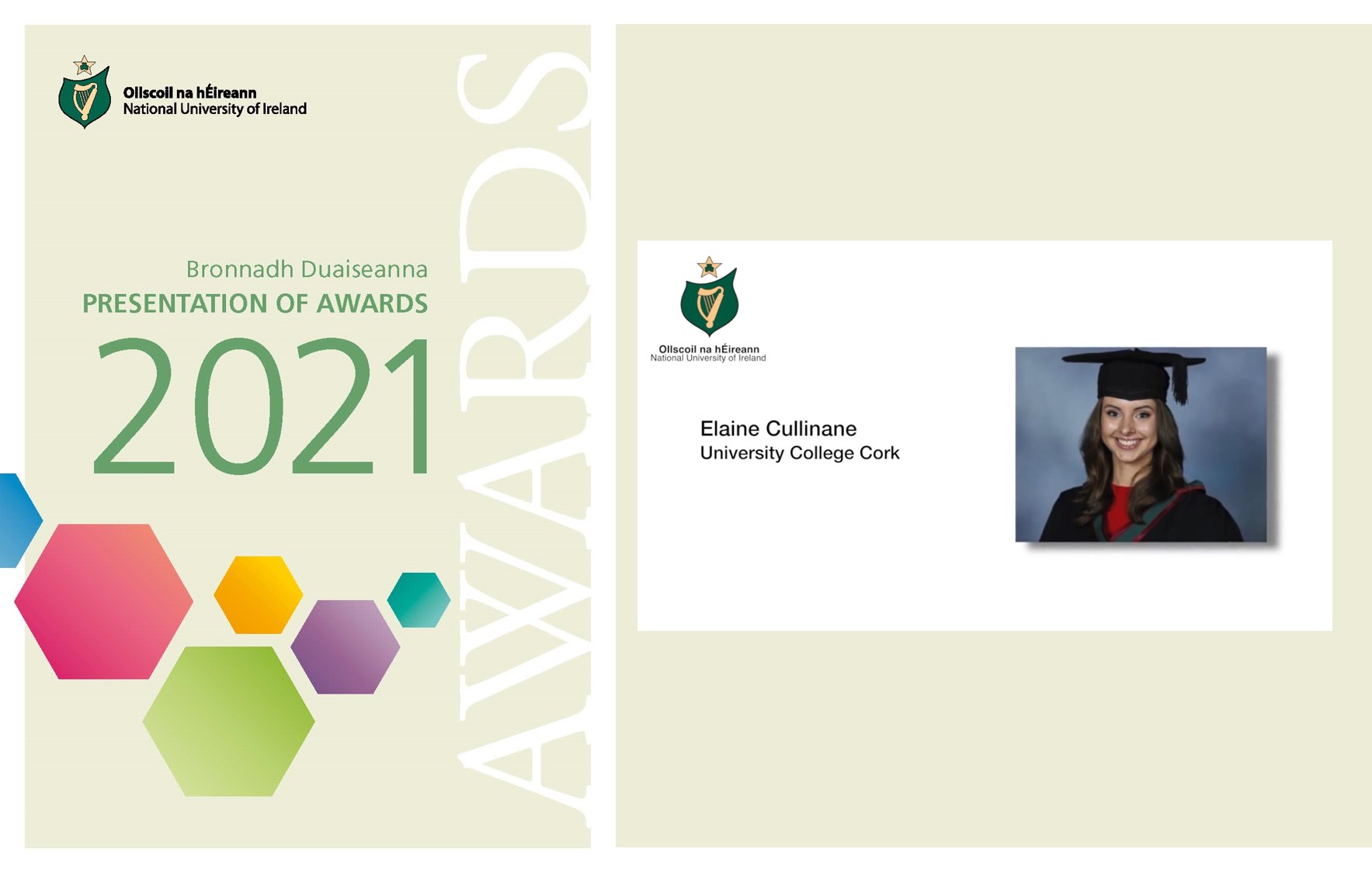UCC Pharmacy student wins award from the National University of Ireland