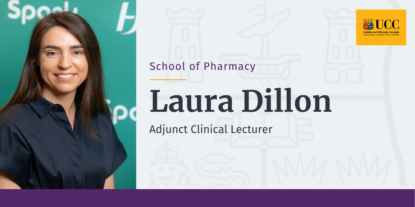 Laura Dillon, Adjunct Clinical Lecturer, School of Pharmacy, University College Cork