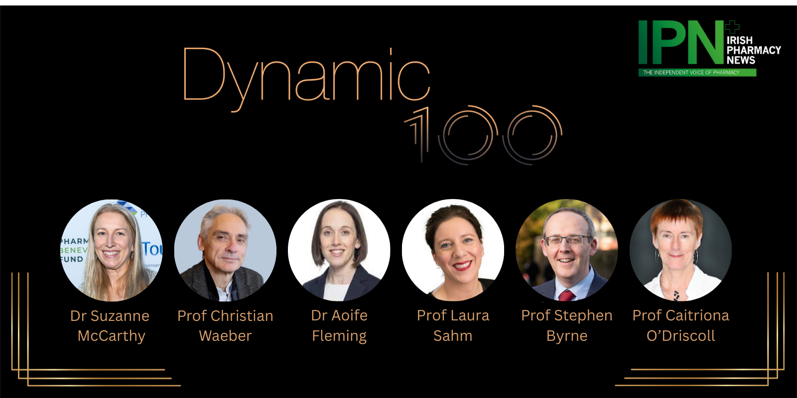 Six School of Pharmacy, UCC Staff Recognised in Irish Pharmacy News Dynamic 100