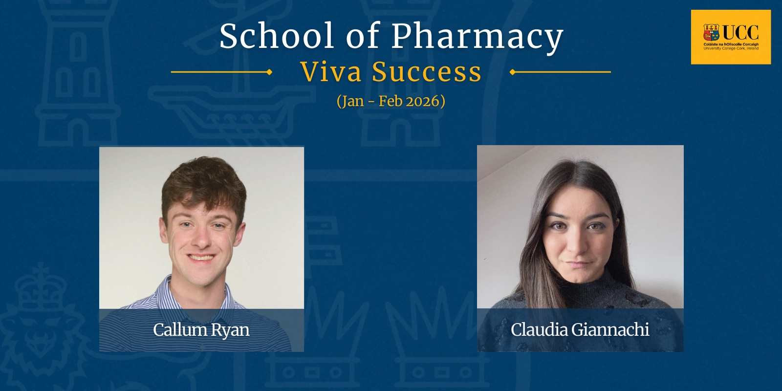 The School of Pharmacy Celebrates Two PhD Researchers on Successful Viva Voce Examinations