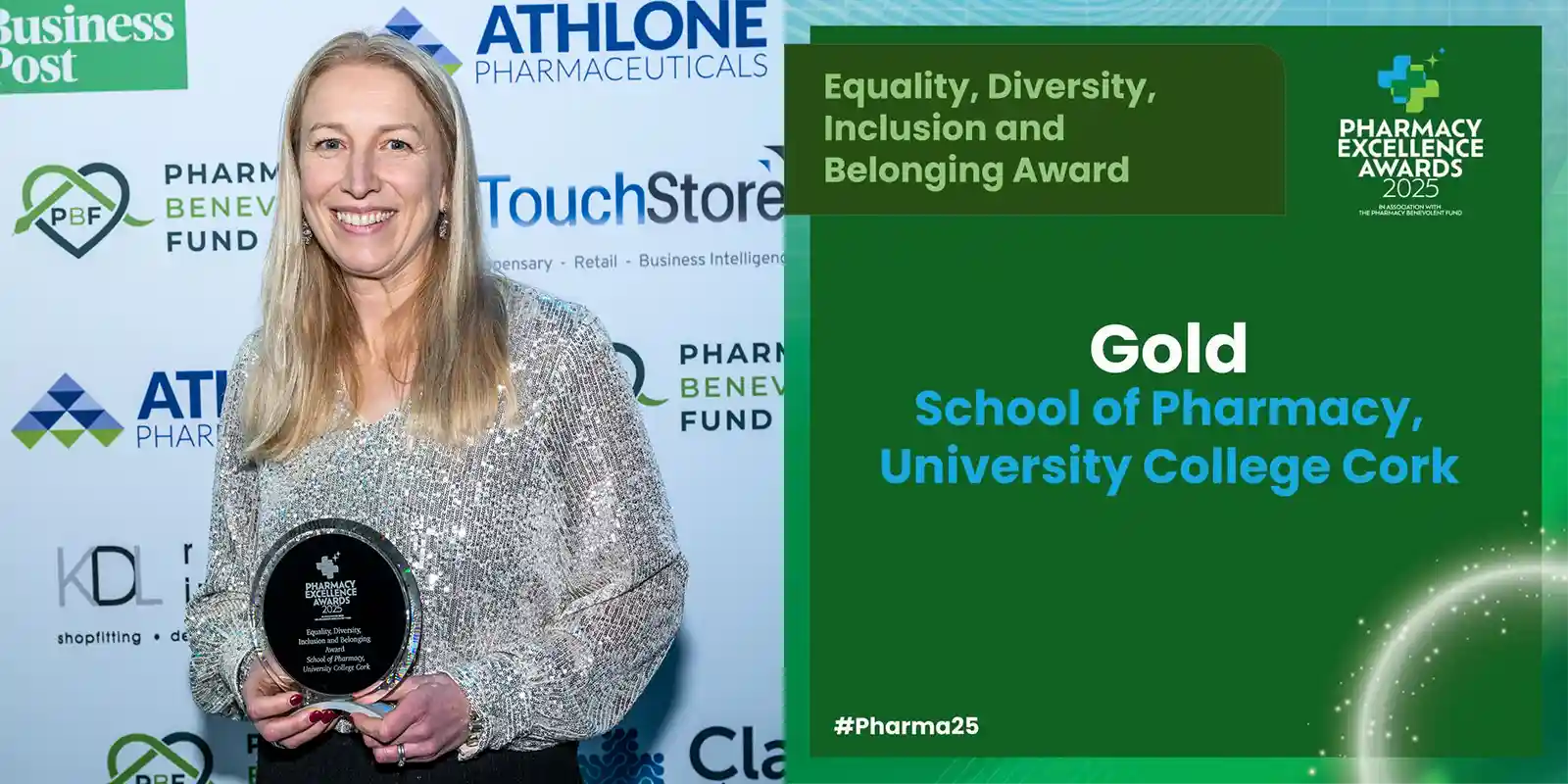 School of Pharmacy, UCC Wins National Award for Equality, Diversity, Inclusion and Belonging