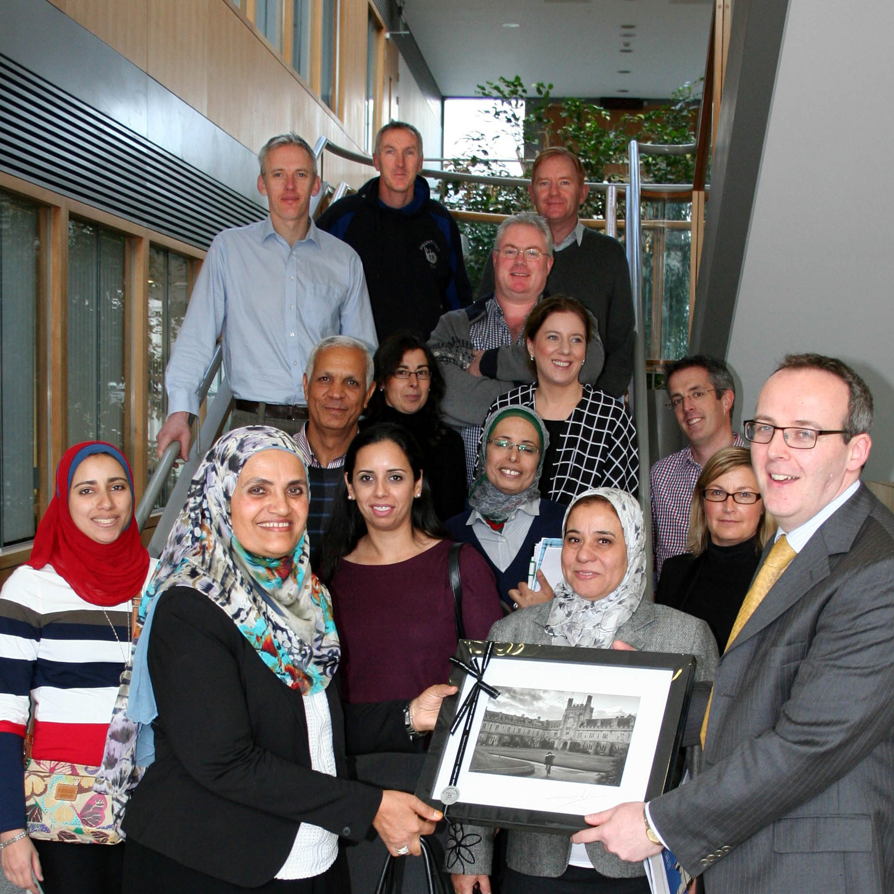 The School of Pharmacy (UCC) welcomes colleagues from the School of Pharmacy, Futures University in Egypt to the Cavanagh Pharmacy Building.  