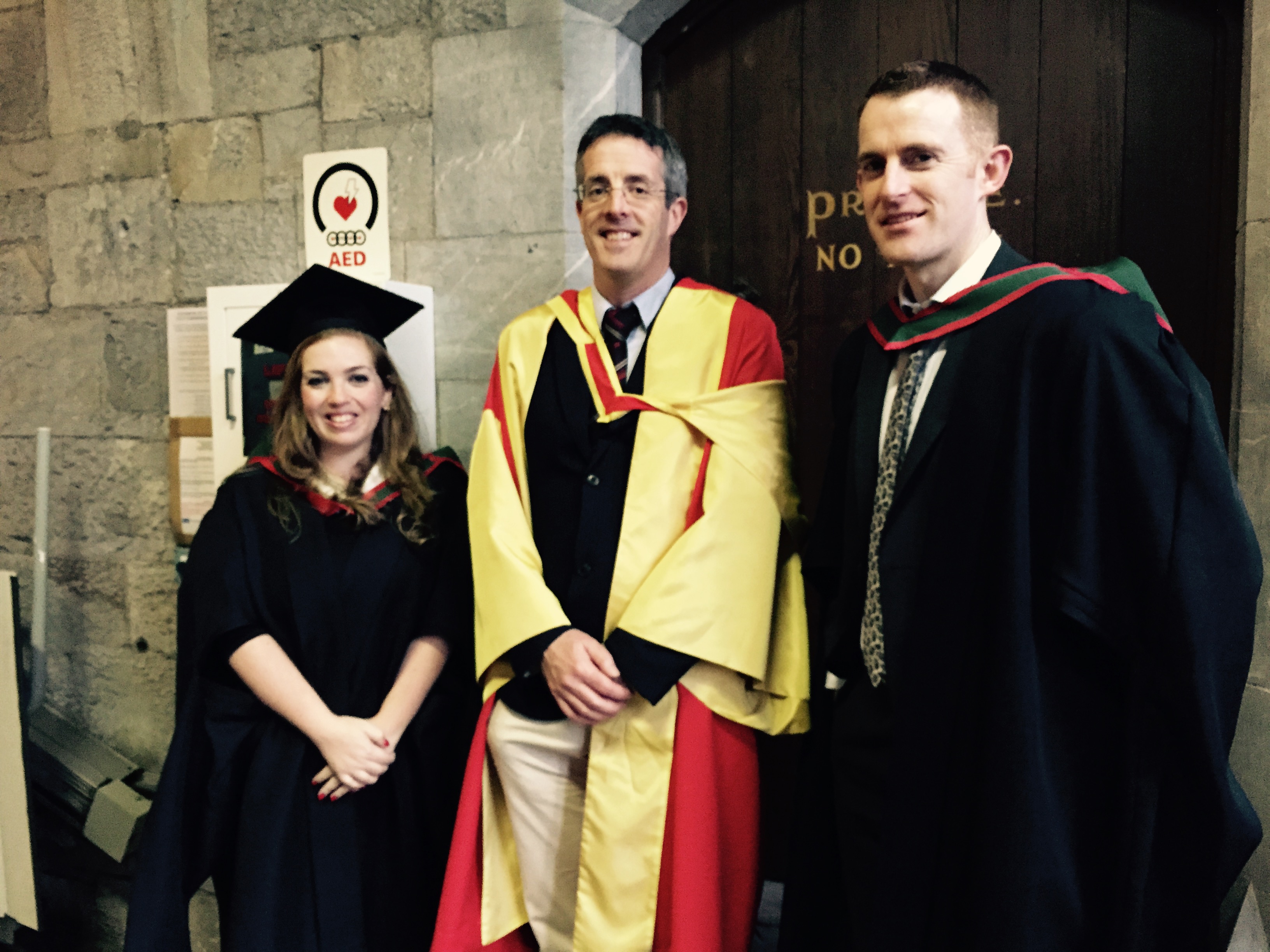 Congratulations to Lara Chircop, Paul Cleary and Dolores Fogarty who graduated with a Masters in Pharmaceutical Technology and Quality Systems on Friday 27 Feb 2015.