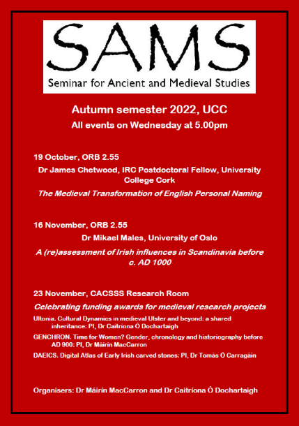 Seminar for Ancient and Medieval Studies