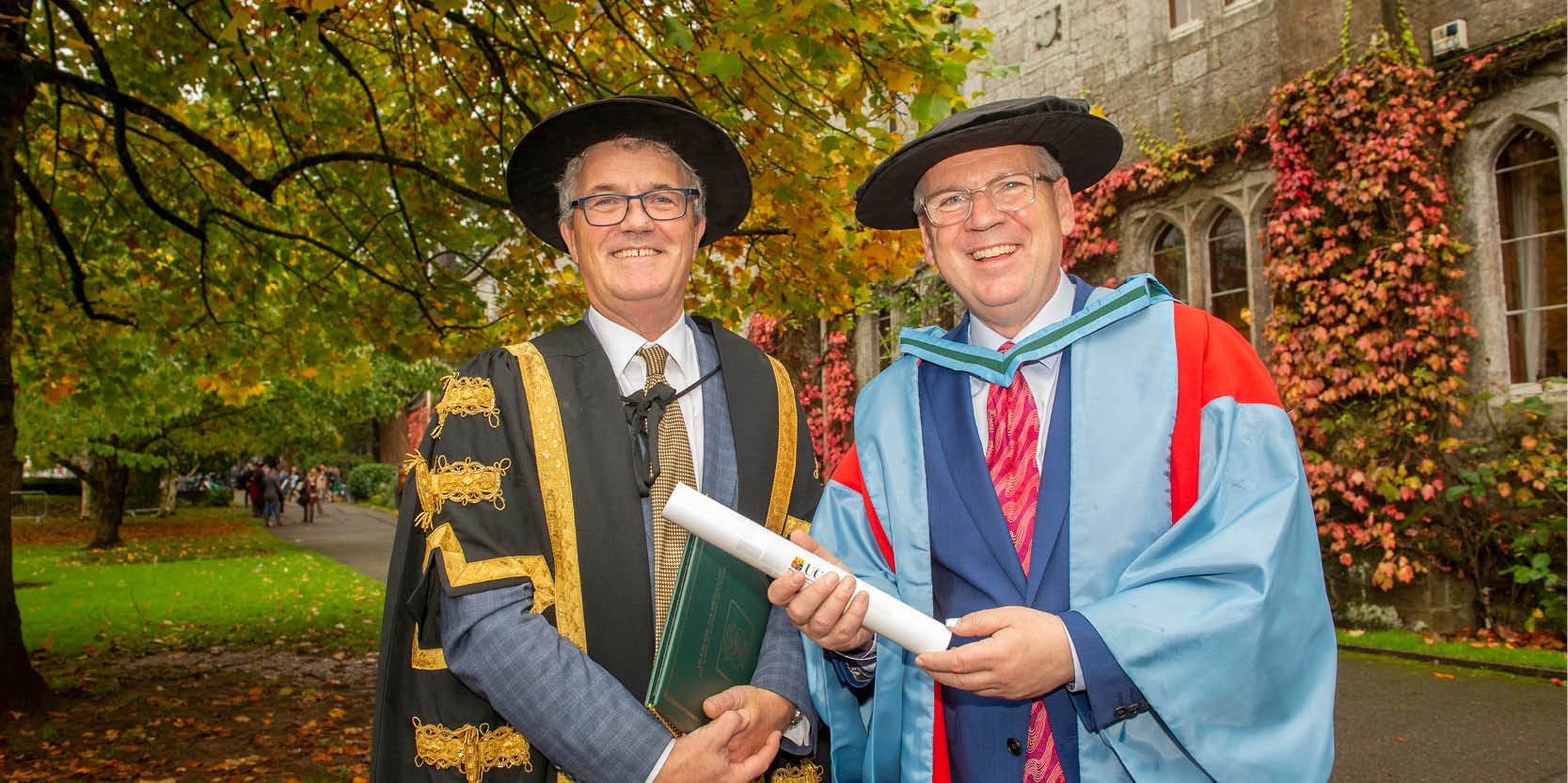 Derek Mooney presented with UCC Honorary Doctorate in Science