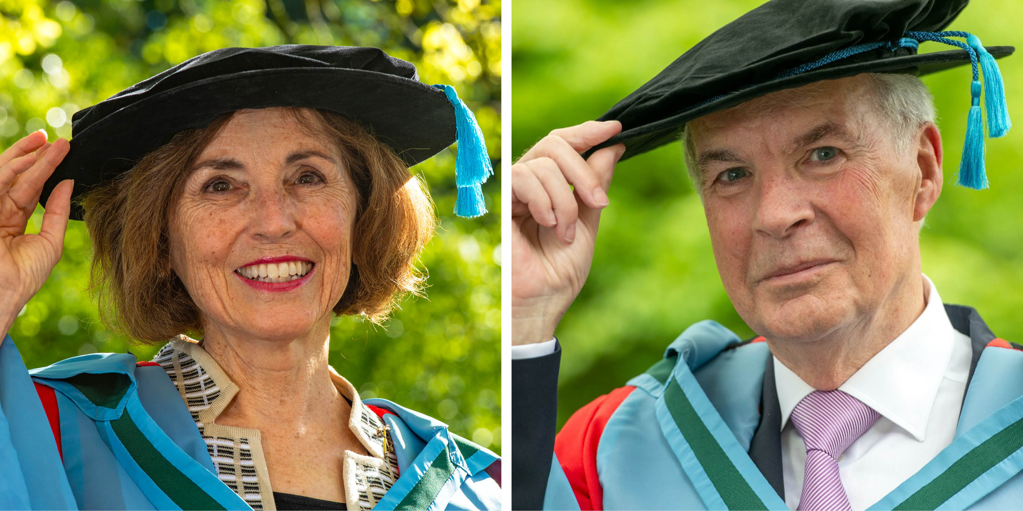 Dr France Córdova and Mr Eoin O'Driscoll receive Honorary Doctorates in Science