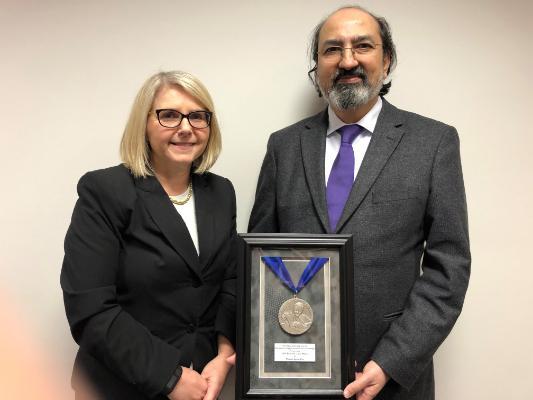 Nabeel Agha Riza Presented With the 2019 Edwin H. Land Medal at IS&T CIC27, Sorbonne Univ., Paris