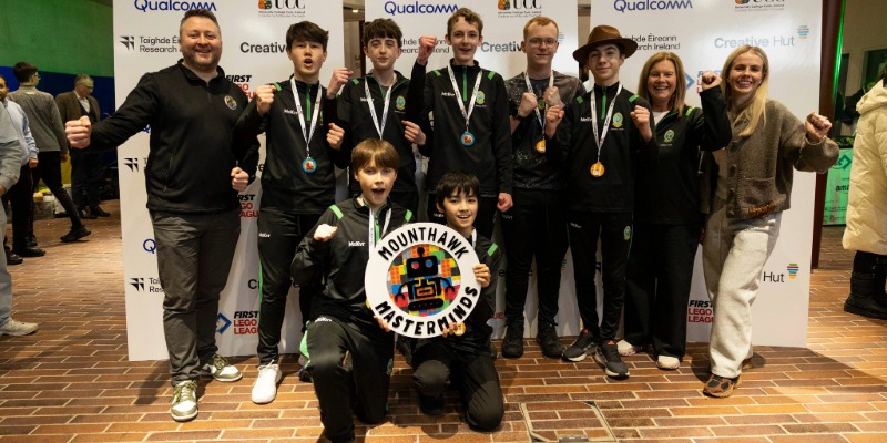 Winners 'The Mounthawk Masterminds' from Mercy Mounthawk Secondary School Tralee. Photo: Clare Keogh