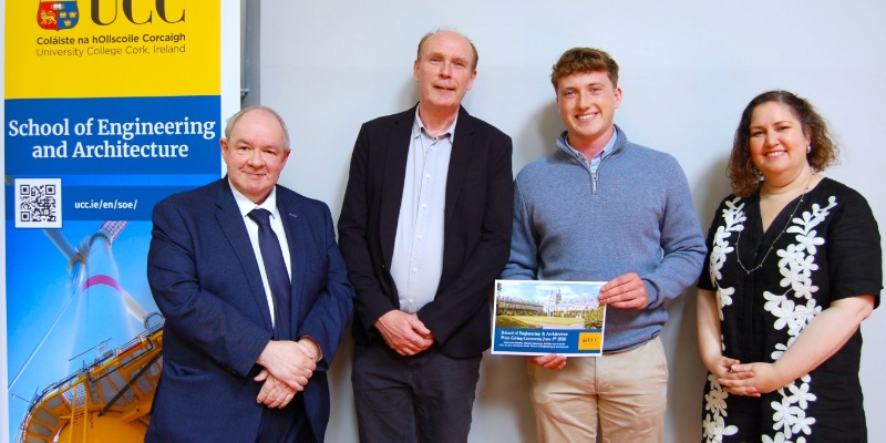 Infineon Technologies Prize (EEE Year 3) winner, Luke Ennis.