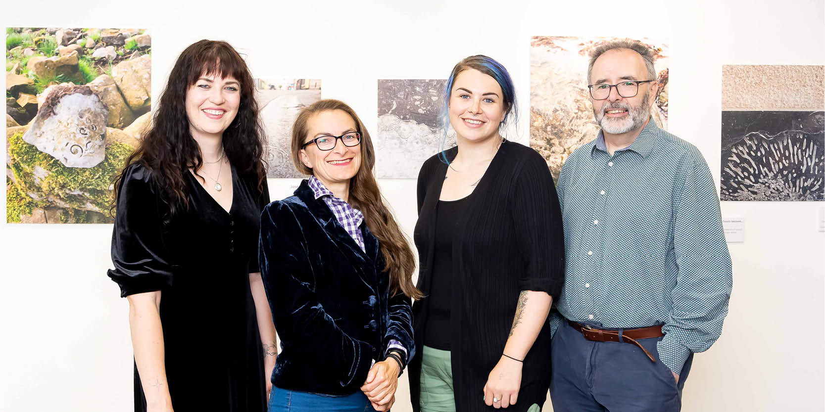 Dr. Jess Franklin, Science Engagement Officer, Ireland’s Fossil Heritage Programme; Professor Maria McNamara, Professor of Palaeontology, UCC and head of the Ireland’s Fossil Heritage programme; Naomi O’Reilly, UCC and Tomás Tyner, UCC. Photo: Alison Miles / OSM PHOTO