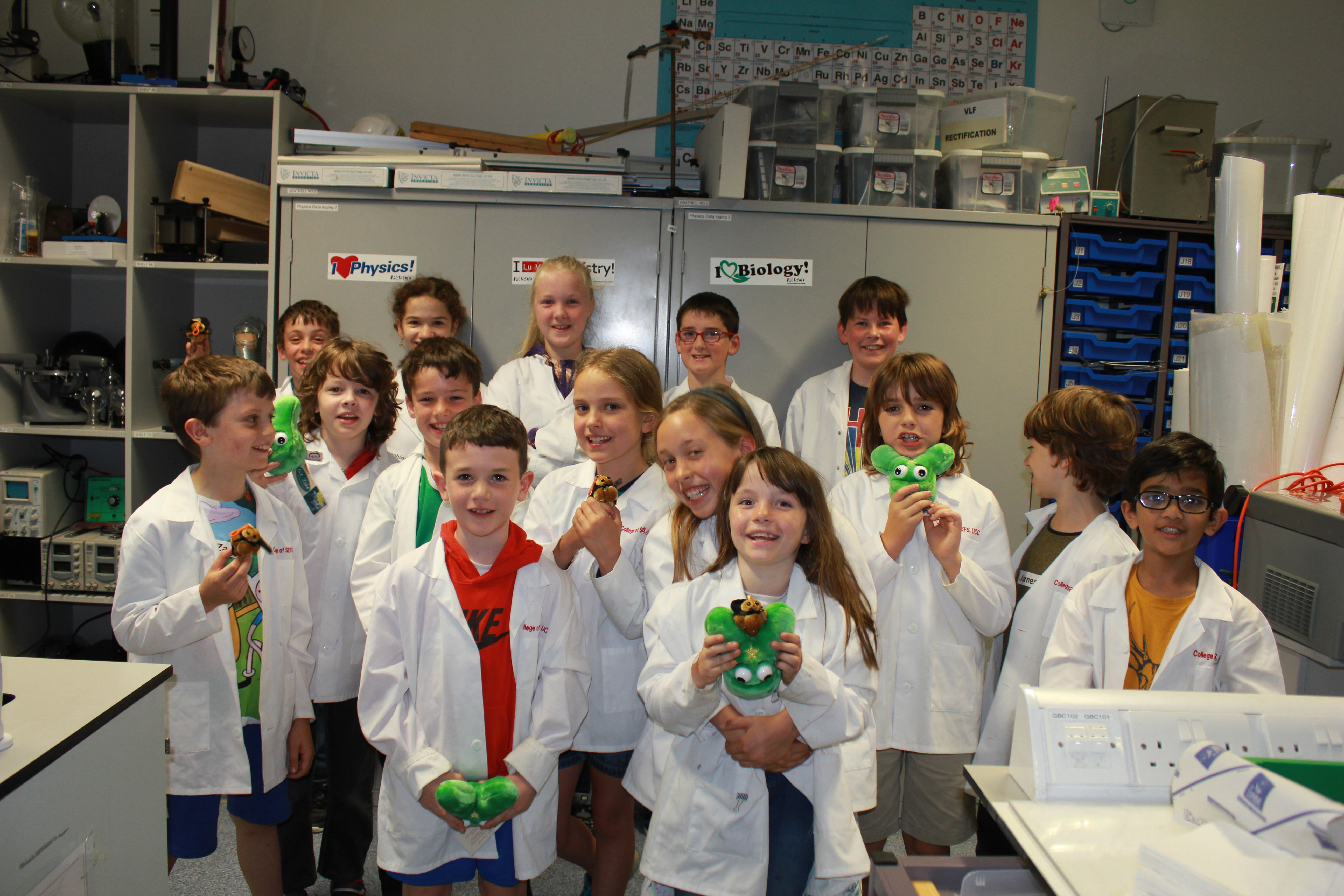 Happy Campers at the Eureka Summer Science Camp at UCC!