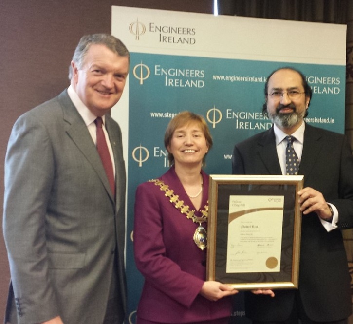 School of Engineering Head and Chair Professor Nabeel Riza Receives Honorary Fellow Award of Engineers Ireland Society
