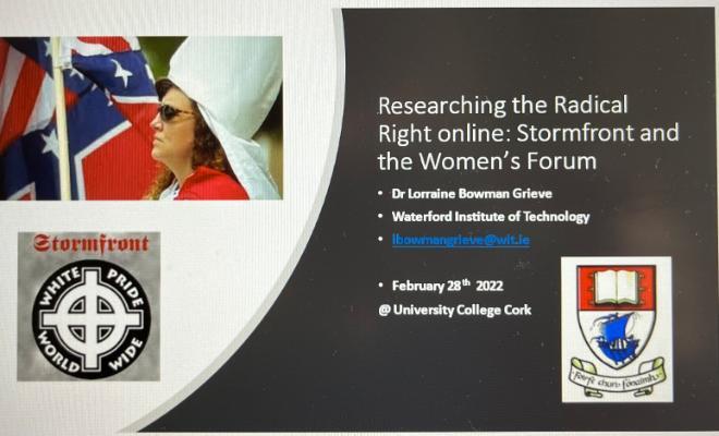 Researching the Radical Right online: Stormfront and the Women's Forum
